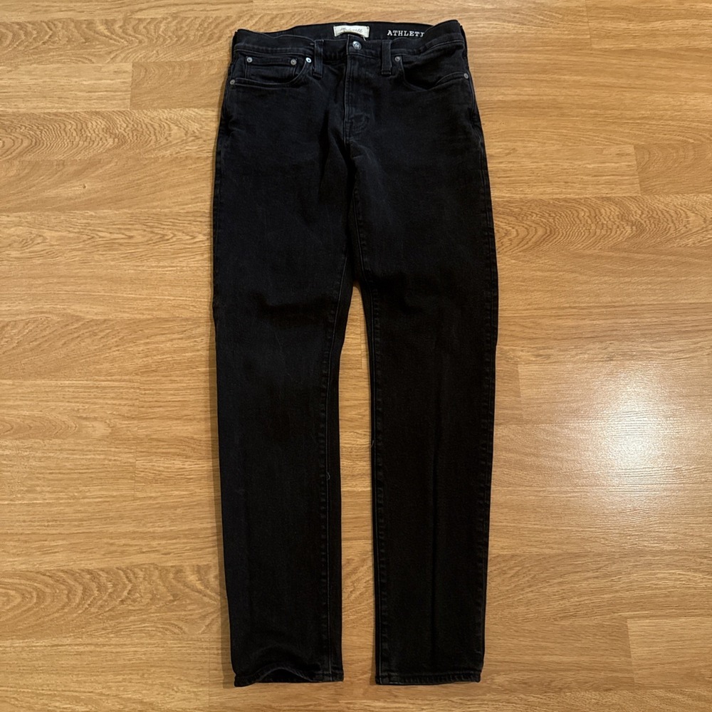 Madewell Jeans Men's Black Denim 33x34 (Act 33x33) Athletic Slim Stretch